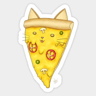 Pizza Cat Sticker